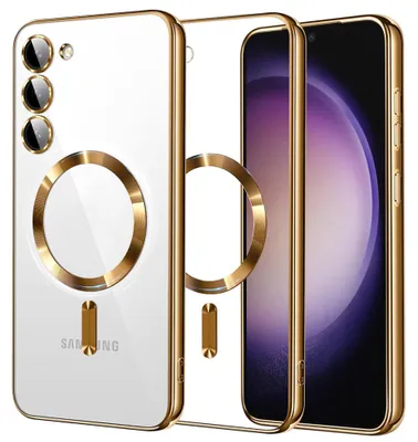 Obrázek produktu pro Techsuit Luxury Crystal Back Cover pouzdro s MagSafe pro Samsung Galaxy S23 - zlaté