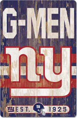 Produktbild von NFL New York Giants Slogan Wood Sign Holzschild Holz 43x28cm G-Men