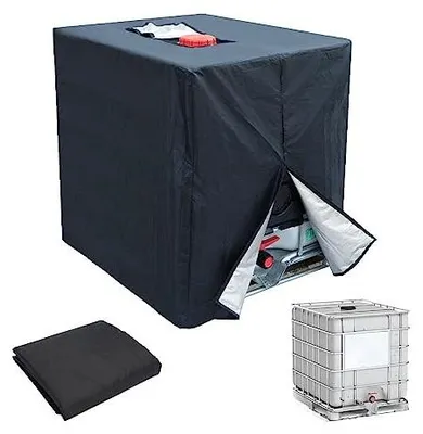 Zdjęcie produktu dla Osłona zbiornika ibc 1000L czarna tkanina oxford 420D ochrona