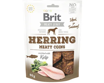 Immagine prodotto di Brit 80gx12 Jerky - Herring Meaty Coins