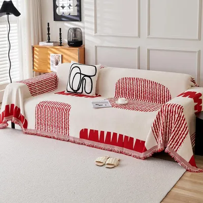 Imagen del producto de Manta de chenilla, suave, de 180x300 cm, lavable, ideal para sofá y cama