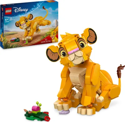 Produktbild von LEGO ǀ Disney Król Lew — lwiątko Simba, Zabawka dla 6-latka, z Figurką do Zbudowania dla Dzieci, Zestaw z Okazji 30 Rocznicy Filmu z 1994 roku, Prezent dla 6-latki, Chłopca i Dziewczynki, 43243