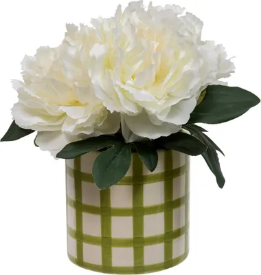 Produktbild von Kunstblumenarrangement pfingstrosen h21,5 cm  - Atmosphera créateur d'intérieur