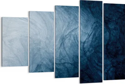 Produktbild von Bild auf Leinwand - Leinwandbild - 5 Teile - Wasser Blau Farbe - 150x100cm - Wand Bild - Wanddeko - Wandbilder - Leinwanddruck - Bilder - Wanddekoration - Leinwand bilder - Wandbild - EG150x100-5106