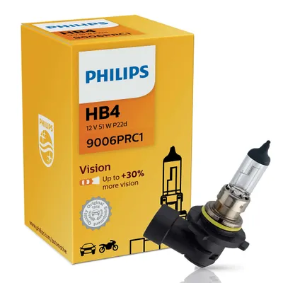 Obrázek produktu pro Philips Vision 9006PRC1 žárovka do automobilového světlometu, 55 W, 12 V, HB4, 3200 K, 1 kusů