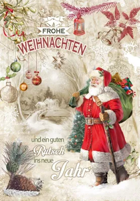 Produktbild von Weihnachtskarten - 100 Stück - 6 Motive