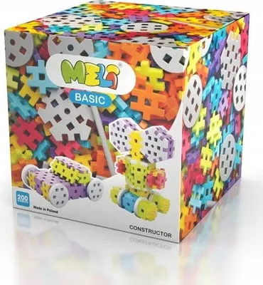 Obrázek produktu pro Stavební kostky kreativní oplatky sada 200 ks. MELI
