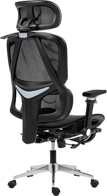 Obrázek produktu pro Ergonomická herní židle T206 s 8D opěrkou hlavy, 3D bederní opěrkou, 9D područkami, 145° náklonem a prodyšným síťovaným opěradlem, černá barva