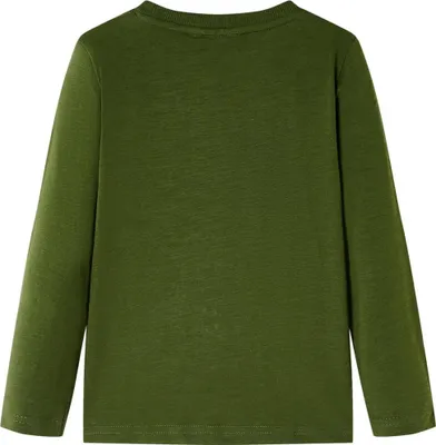 Produktbild von vidaXL Kinder-Langarmshirt Dunkles Khaki 128
