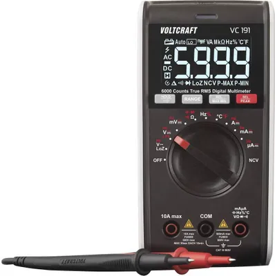 Produktbild von VOLTCRAFT VC191 Hand-Multimeter digital LoZ CAT III 600 V Anzeige (Counts): 6000