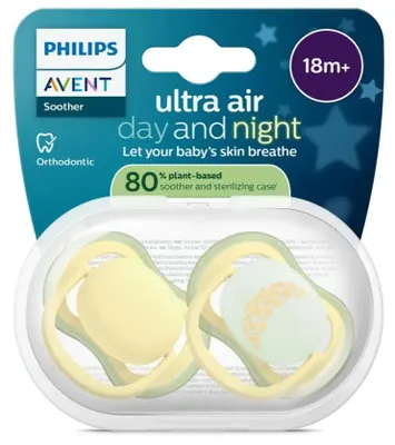 Obrázok produktu pre Philips AVENT SCF349/53, Klasický detský cumlík, Ortodontické, Silikón, Chlapec / dievča, Je možné umývať v umývačke