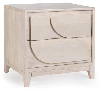 Nachttisch Archita 47 x 40 x 46 cm Mango MDF Natur