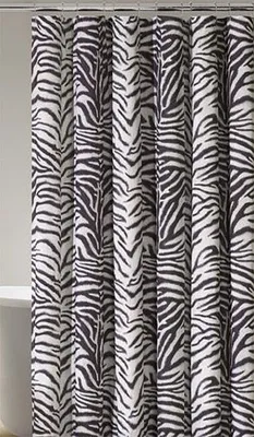 Produktbild von Duschvorhang EVA Badezimmer Dusche Vorhang Wasserabweisend Wasserdicht Shower Curtain 180x180 cm Zebra 0110