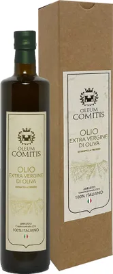 Produktbild von Oleum Comitis - Natives Olivenöl Extra 100% Italienisch - Geschenkbox mit 750 ml Flasche