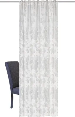 Produktbild von Home Wohnideen Kombibandschal Dekostoff Jacquardgem. "Tafiti" 245 x 140 cm Silber