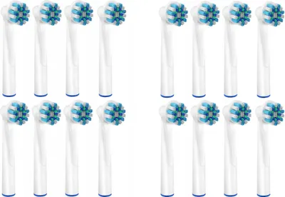 Image de compatible Oral-B Brossettes Cross Action 16 pcs Têtes de rechange Nettoyage
