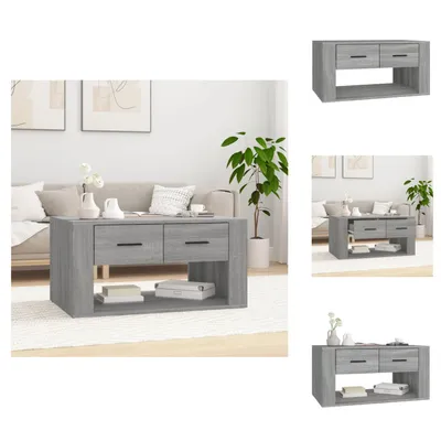 Image de vidaXL Table basse Gris Sonoma 80x50x40 cm Bois composite - Tables basses