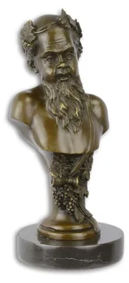 Productafbeelding van Een Bronzen Borstbeeld Van Bacchus