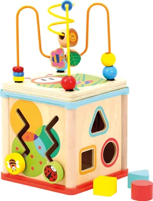 Image de cube d'activité junior 30 cm bois