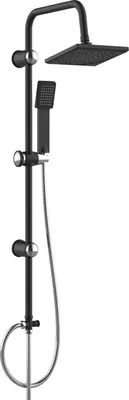 Produktbild von VEREG Duschsäule / Duschpaneel "Fine shower Nakia" in matt schwarz inklusive Kopf- und Handbrause