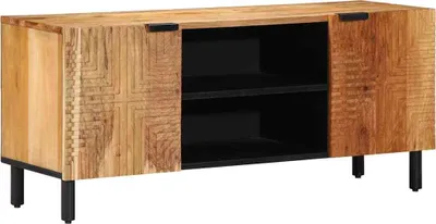 Zdjęcie produktu dla Szafka pod telewizor, 105x33x46 cm, lite drewno akacjowe
