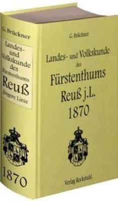 Obrázok produktu pre Landes- und Volkskunde des Fürstentums Reuß jüngere Linie 1870