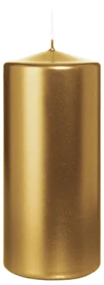 Produktbild von Zylinderkerze/stumpenkerze - schwarz - 15 x 7 cm - 63 Brennstunden