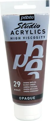 Obrázok produktu pre Nepriehľadná akrylová farba - hnedá - 100 ml
