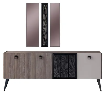 Immagine prodotto di Credenza Credenza con specchio Gruppo Armadio in legno Armadio per sala da pranzo