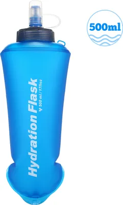 Produktbild von 500ML Soft Collapsible TPU Wasserflasche zum Laufen Wandern Radfahren Klettern