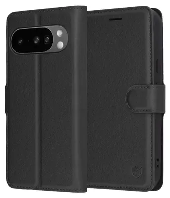 Obrázok produktu pre Techsuit – Leather Folio knižkové puzdro na Google Pixel 10 Pro XL – čierne