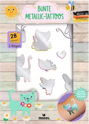 Produktbild von moses. Verlag GmbH Bunte Metallic-Tattoos MOSES. 25566