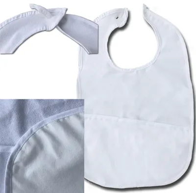 Produktbild von JEMIDI Senioren Lätzchen - Latz für Erwachsene ca 60cm x 40cm Sensiorenlatz Erwachsene Lätzchen Seniorenlätzchen Latz