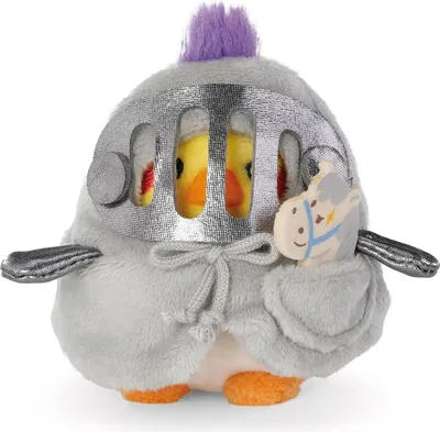 Produktbild von NICI Kuscheltier mymochi Sittich Chipsy mit Steckenpferd und Ritterkostüm beige 8cm Geschenkbox