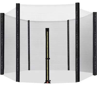 Obrázek produktu pro Bezpečnostní síť pro trampolínu STN8FT, Ø 244 cm, 6 tyčí, černá