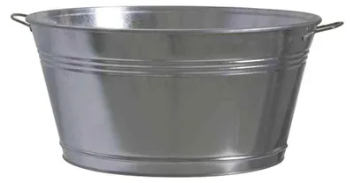 Image de Siena Garden Bac en zinc Ø51xH25cm tôle galvanisée