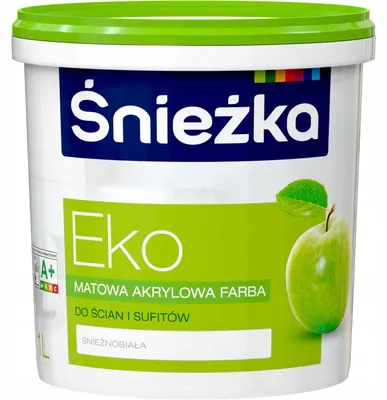 Produktbild von Hypoallergene Acrylfarbe Weiß Matt 1L für Innenwände & Decken, hohe Deckkraft