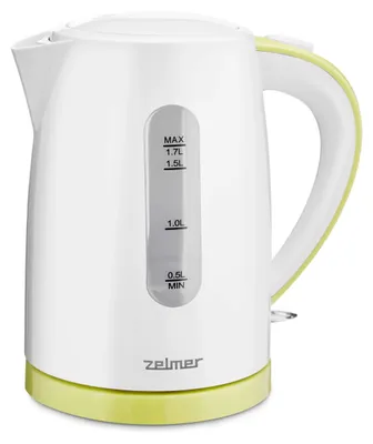 Obrázok produktu pre Zelmer ZCK7616L, 1,7 L, 2200 W, Biela, Žltá, Plast, Indikátor úrovne vody, Zabezpečenie proti prehriatiu