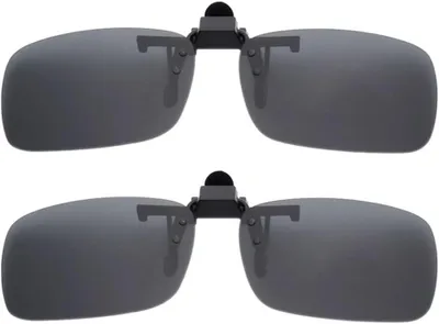 Imagen del producto de Gafas de sol clip-on, grandes, polarizadas, plegables, ideales para conducir