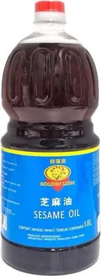 Produktbild von Golden Lion | Sesamöl Aus Gerösteten Samen - 1,8l - Hochwertige Zutat - Kochen - Sesamsamen
