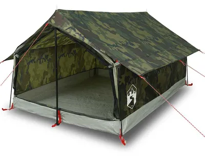 Image de vidaXL Tente de camping 2 personnes motif camouflage étanche à l'eau