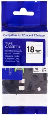 Image de Ruban compatible TZe-SE4 (impression noire/dossier blanc)