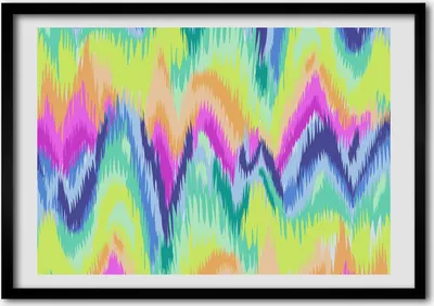 Produktbild von Bild - Bilder - Bilderrahmen - 70 cm x 50 cm - MDF-Rahmen, Wandkunst Regenbogen Hintergrund