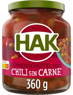 Produktbild von Hak Bonenschotel Chili con Carne 360g – Würzige Bohnenpfanne, schnell zubereitet