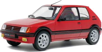 Obrázok produktu pre Solido Peugeot 205 GTI, Model klasického automobilu, predmontovaný, 1:18, Peugeot 205 GTI, 1 kusov, Červená