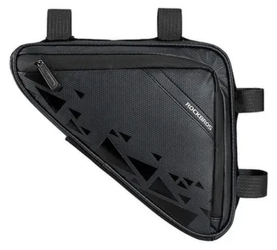 Immagine prodotto di Rockbros B39-2 borsa impermeabile per telaio di bicicletta nera
