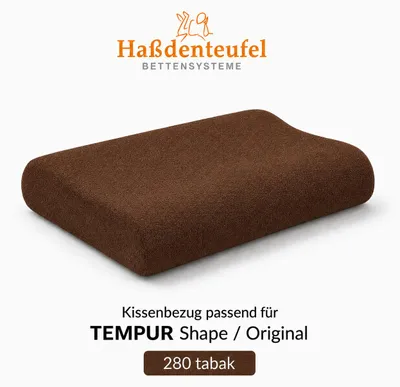 Produktbild von Kissenbezug passend für TEMPUR Shape Original S M L XL – Spannbezug, KI-generiertes Bild