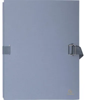 Image de Exacompta 10x Chemise dos extensible avec rabat papier 24x32cm Gris 223255E