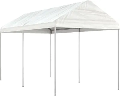 Obrázek produktu pro Altán se střechou bílý 4,46 x 2,28 x 2,69 m polyethylen
