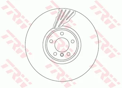 Produktbild von TRW Bremsscheibe Vorne Links für BMW X5 (E70) 385mm DF6618S